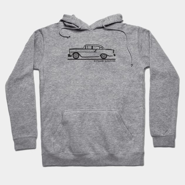 1956 Chevrolet Bel Air Sedan Hoodie by PauHanaDesign